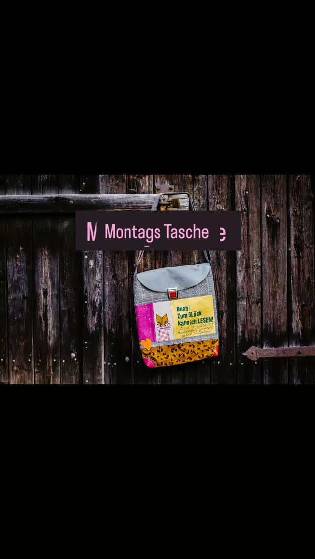 Montags-Tasche 

 #frischgenähtes #upcycling #unikat #bagoftheday👜 #taschedestages #montag #leseliebe #bücherliebe #humorhilft #collage #Stickzeichnung